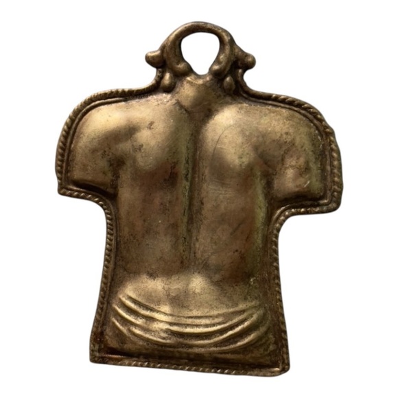 Vintage Ex Voto Back Kidneys Shoulders Sacred Tattoo Italy pendant. Millagre - Picture 3 of 5